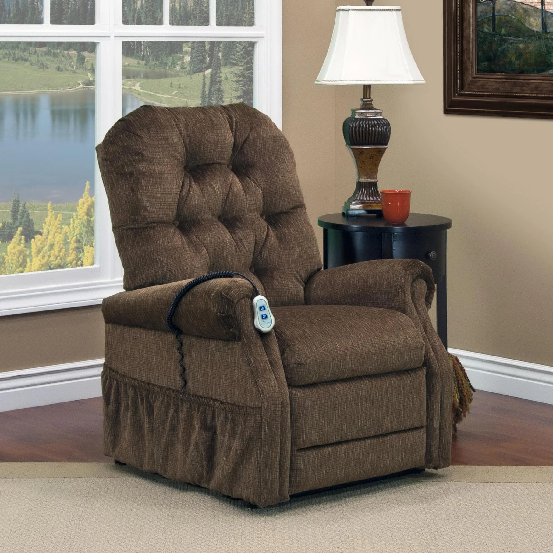 MedLift & Mobility 2555 Casual 2Way Lift Recliner with Tufted Back